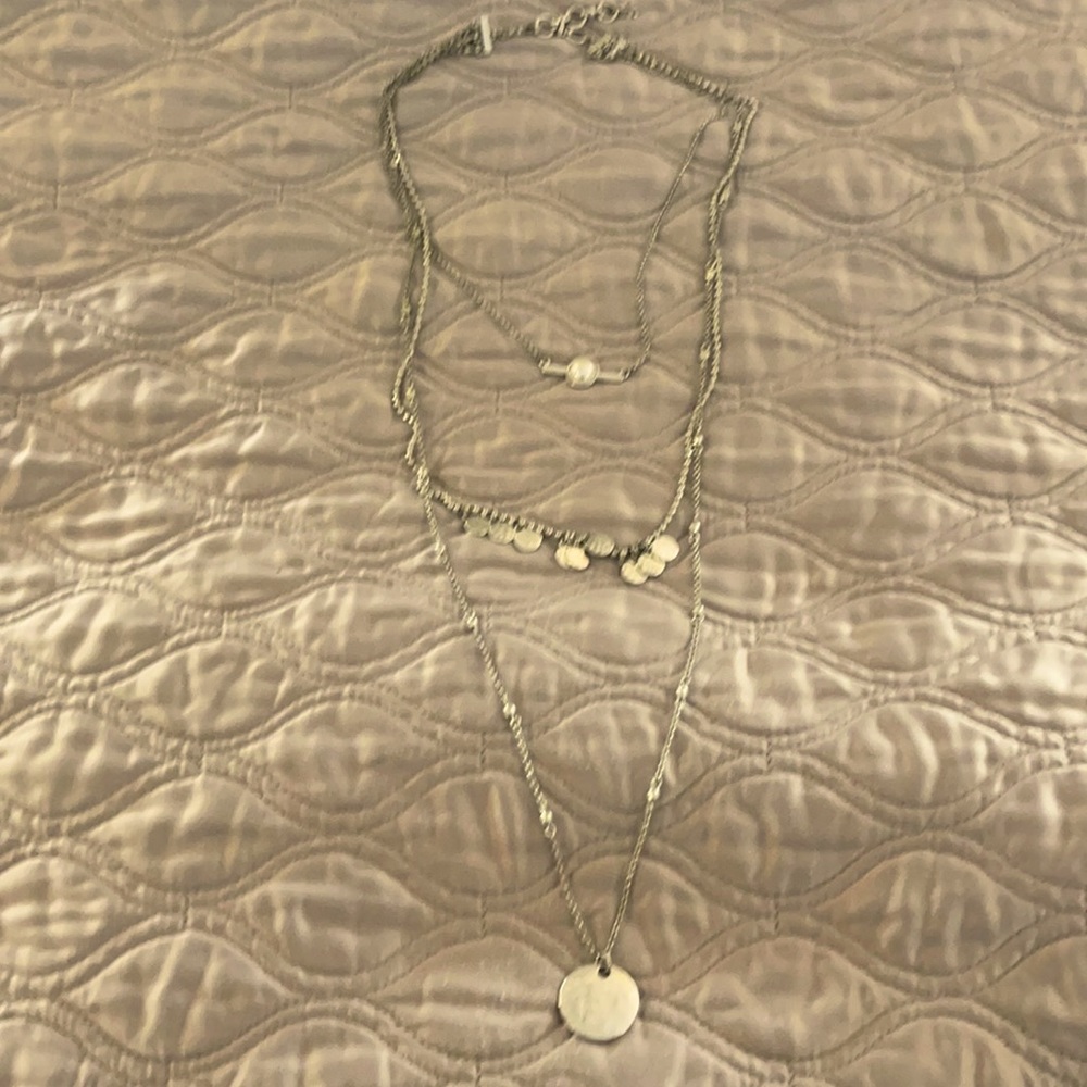 Lucky brand 3 tier strand necklace